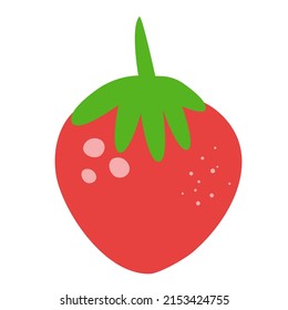 Vector illustration. Fruity strawberries.  Decorating greeting cards, posters, patches and prints for clothes, flyers