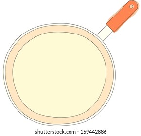 Vector illustration of frying pan