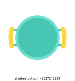 Vektorgrafik einer Bratpfanne, flaches Symbol