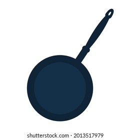 Vector illustration of Frying pan isolated on white background