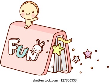 A vector illustration of fun book