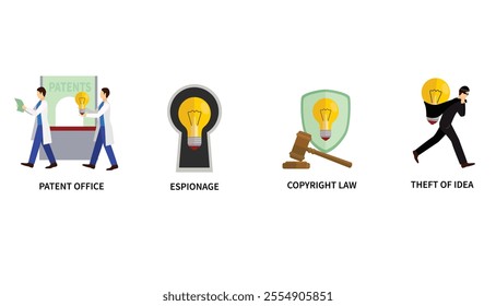 vector illustration fun design concept business ideas collection