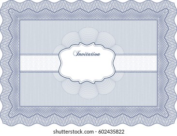 Vector illustration of Fun rubber grunge texture seal icon in Blue
