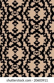 Vector illustration of  funky retro butterflies  abstract pattern