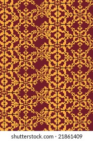 Vector illustration of  funky retro butterflies  abstract pattern