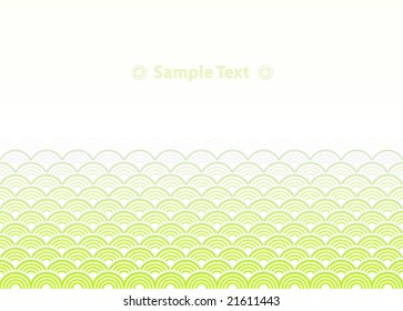 Vector illustration of a funky retro style half circles background sheet.