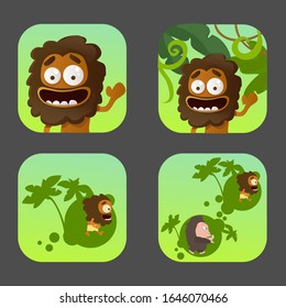 Vector illustration of a funny, cartoon character.