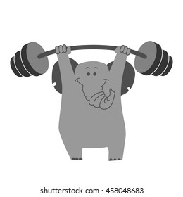 Vector illustration of funny cartoon jungle animals. Crazy monkey hanging upside down on liana