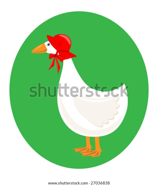 Download Vector Illustration Funny Cartoon Mother Goose Stock ...