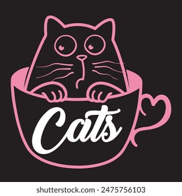 Vector Illustration of Funny Cat