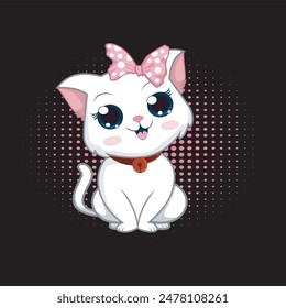 Ilustración vectorial de Funny Cat
