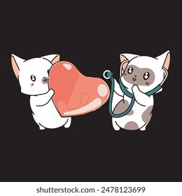 Vektorillustration von Funny Cat