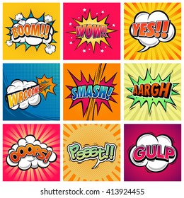 A vector illustration funny comic expression text