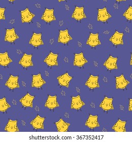 The vector illustration with funny owls and leaf