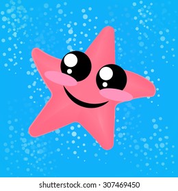  Vector Illustration of funny sea animal