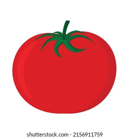 Vector illustration of a funny tomato in cartoon style