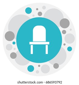 Vector Illustration Of Furnishings Symbol On Bench Icon. Premium Quality Isolated Lectern Element In Trendy Flat Style.