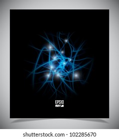 Vector illustration of futuristic abstract glowing background