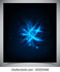 Vector illustration of futuristic abstract glowing background