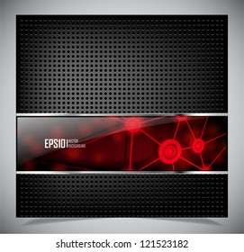 Vector illustration of futuristic abstract glowing background