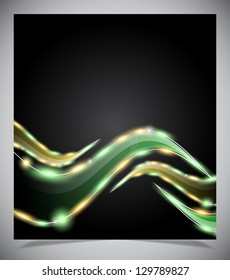 Vector illustration of futuristic abstract glowing background