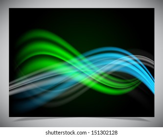 Vector illustration of futuristic abstract glowing background
