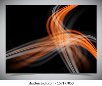 Vector illustration of futuristic abstract glowing background