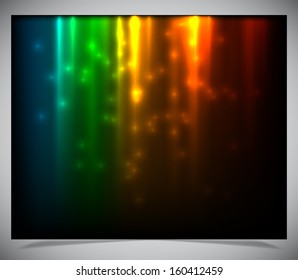 Vector illustration of futuristic abstract glowing background