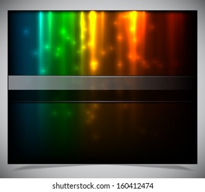 Vector illustration of futuristic abstract glowing background