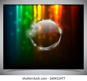 Vector illustration of futuristic abstract glowing background