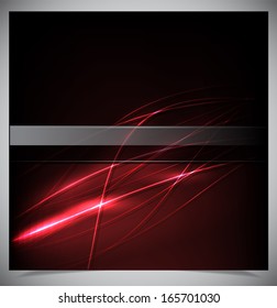 Vector illustration of futuristic abstract glowing background