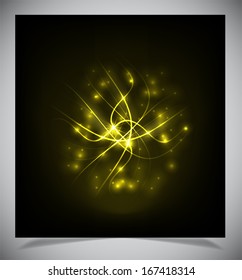 Vector illustration of futuristic abstract glowing background