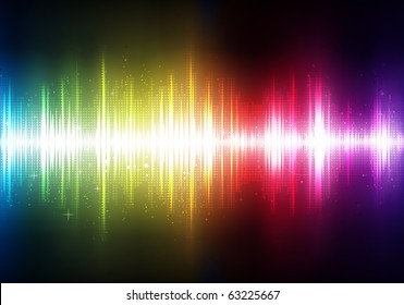 Vector illustration of futuristic abstract glowing party background