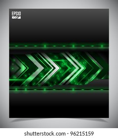 Vector illustration of futuristic abstract glowing background