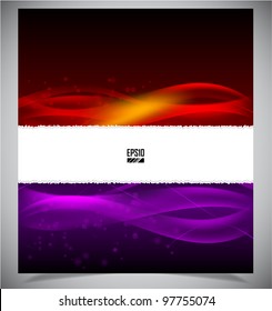 Vector illustration of futuristic abstract glowing background