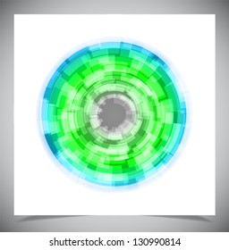 Vector illustration of futuristic abstract techno background