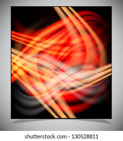 Vector illustration of futuristic color abstract glowing background
