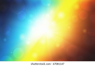 Vector illustration of futuristic color abstract glowing party background