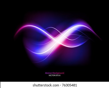 Vector illustration of futuristic color abstract glowing background