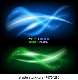 Vector illustration of futuristic color abstract glowing background