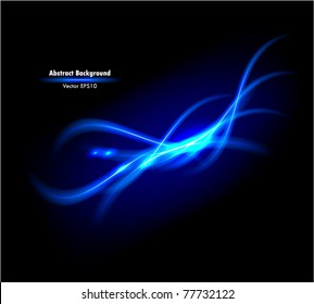 Vector illustration of futuristic color abstract glowing background