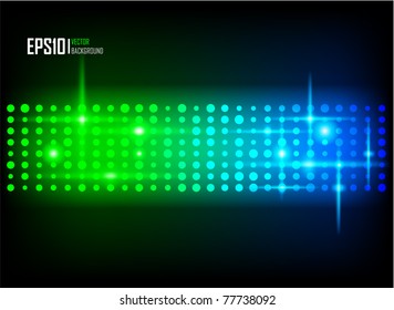 Vector illustration of futuristic color abstract glowing background