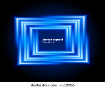 Vector illustration of futuristic color abstract glowing background
