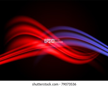 Vector illustration of futuristic color abstract glowing background