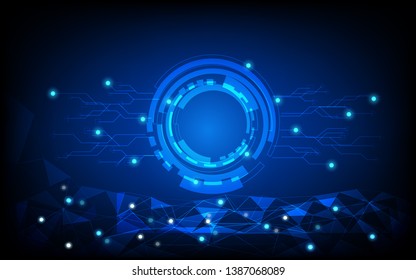 vector illustration futuristic  computer circuit graphic design use for cover design,background.