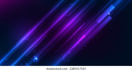 Vector illustration of futuristic digital technology backgroud with modern hi-tech digital pattern diagonally line for game graphic and advertising artwork. 