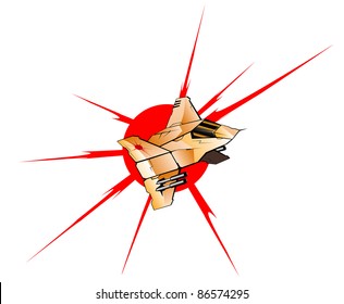 vector illustration of futuristic spaceship.vector 13