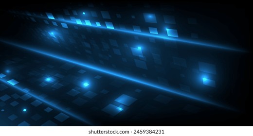 Vector illustration of futuristic technology background perspective digital hi tech and digital space.