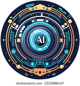 Vector illustration of futuristic user interface, HUD. Futuristic user interface, HUD elements, HUD elements