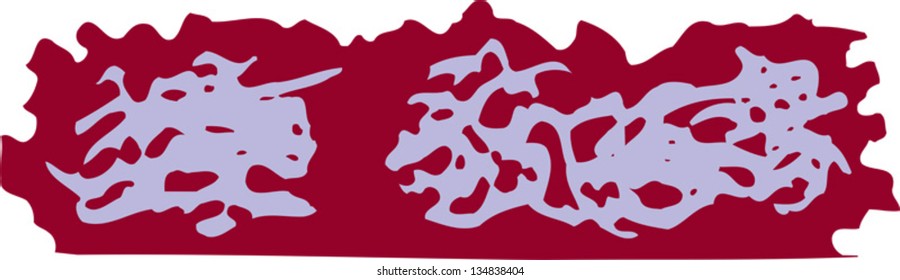 Vector illustration of Fuzzy Slippers